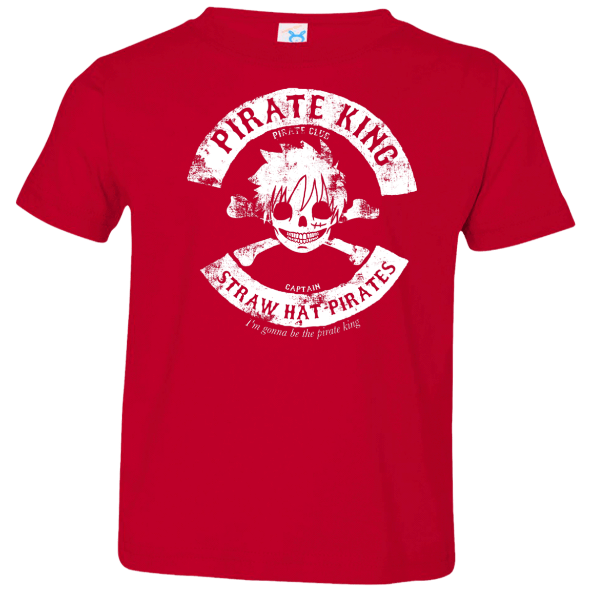 T-Shirts Red / 2T Pirate King Skull Toddler Premium T-Shirt