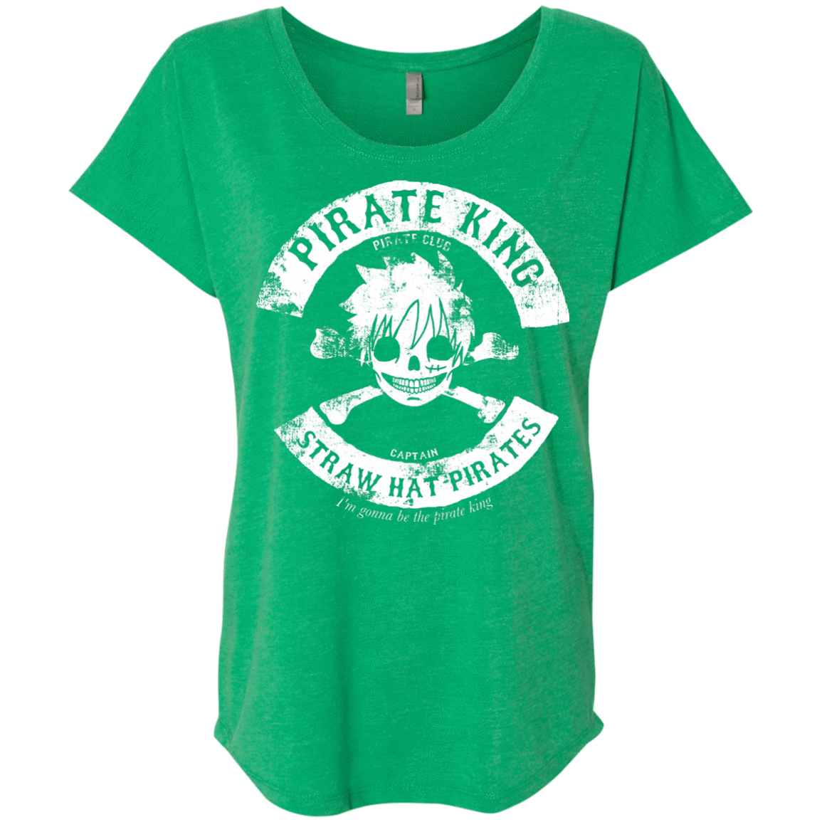 T-Shirts Envy / X-Small Pirate King Skull Triblend Dolman Sleeve