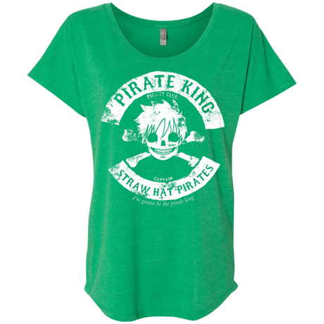 T-Shirts Envy / X-Small Pirate King Skull Triblend Dolman Sleeve