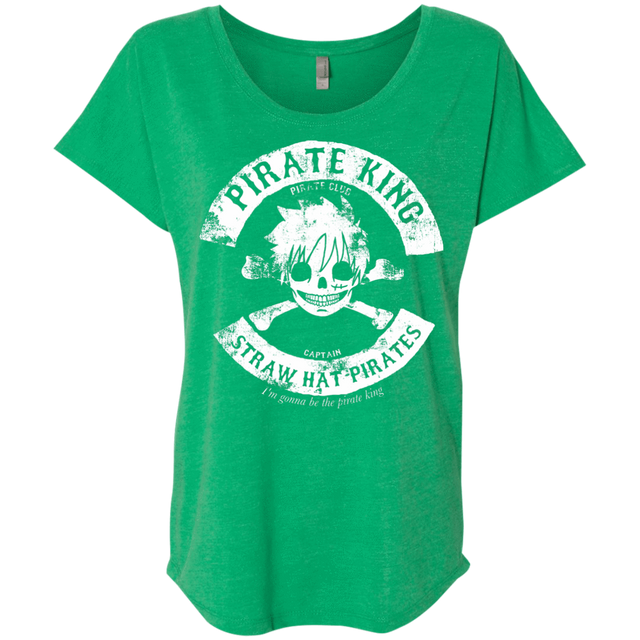 T-Shirts Envy / X-Small Pirate King Skull Triblend Dolman Sleeve