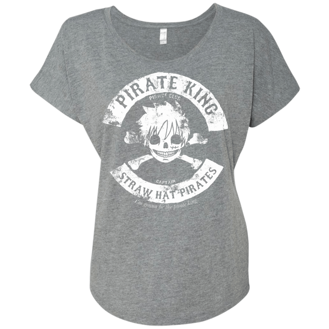 T-Shirts Premium Heather / X-Small Pirate King Skull Triblend Dolman Sleeve