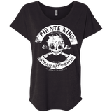 T-Shirts Vintage Black / X-Small Pirate King Skull Triblend Dolman Sleeve