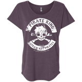 T-Shirts Vintage Purple / X-Small Pirate King Skull Triblend Dolman Sleeve