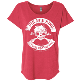 T-Shirts Vintage Red / X-Small Pirate King Skull Triblend Dolman Sleeve
