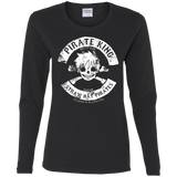 T-Shirts Black / S Pirate King Skull Women's Long Sleeve T-Shirt