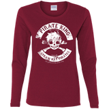 T-Shirts Cardinal / S Pirate King Skull Women's Long Sleeve T-Shirt