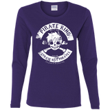 T-Shirts Purple / S Pirate King Skull Women's Long Sleeve T-Shirt