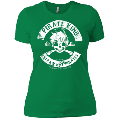 T-Shirts Kelly Green / X-Small Pirate King Skull Women's Premium T-Shirt