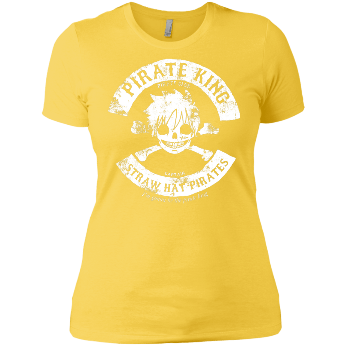 T-Shirts Vibrant Yellow / X-Small Pirate King Skull Women's Premium T-Shirt