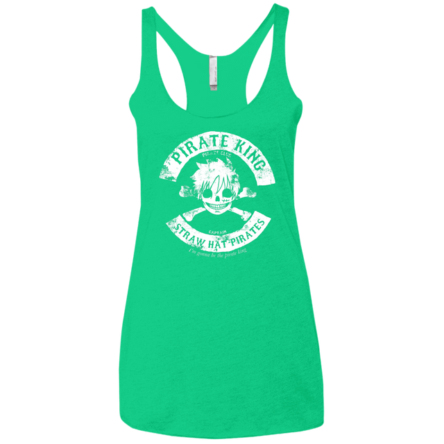 T-Shirts Envy / X-Small Pirate King Skull Women's Triblend Racerback Tank