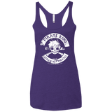 T-Shirts Purple Rush / X-Small Pirate King Skull Women's Triblend Racerback Tank