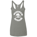 T-Shirts Venetian Grey / X-Small Pirate King Skull Women's Triblend Racerback Tank