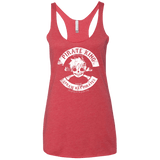 T-Shirts Vintage Red / X-Small Pirate King Skull Women's Triblend Racerback Tank