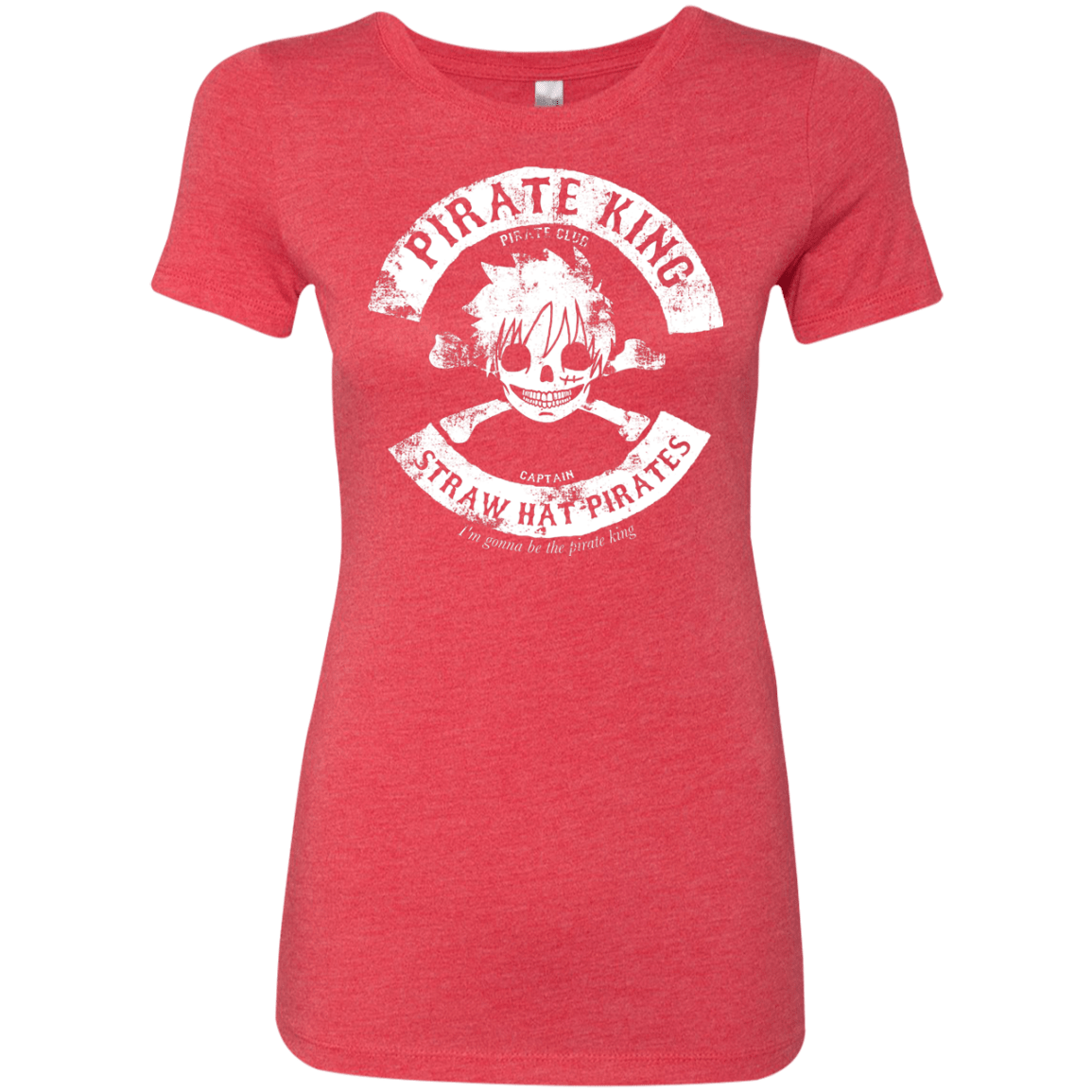 T-Shirts Vintage Red / S Pirate King Skull Women's Triblend T-Shirt