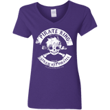 T-Shirts Purple / S Pirate King Skull Women's V-Neck T-Shirt