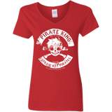 T-Shirts Red / S Pirate King Skull Women's V-Neck T-Shirt