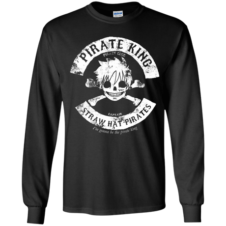 T-Shirts Black / YS Pirate King Skull Youth Long Sleeve T-Shirt