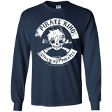 T-Shirts Navy / YS Pirate King Skull Youth Long Sleeve T-Shirt