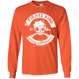 T-Shirts Orange / YS Pirate King Skull Youth Long Sleeve T-Shirt