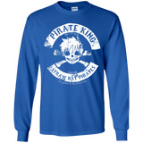 T-Shirts Royal / YS Pirate King Skull Youth Long Sleeve T-Shirt