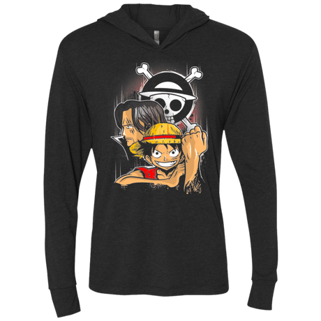 T-Shirts Vintage Black / X-Small Pirate King Triblend Long Sleeve Hoodie Tee