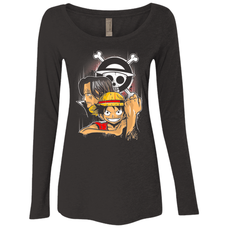 T-Shirts Vintage Black / Small Pirate King Women's Triblend Long Sleeve Shirt