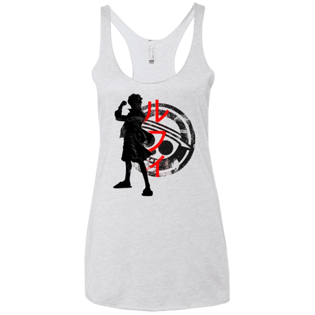 T-Shirts Heather White / X-Small Pirate King Women's Triblend Racerback Tank