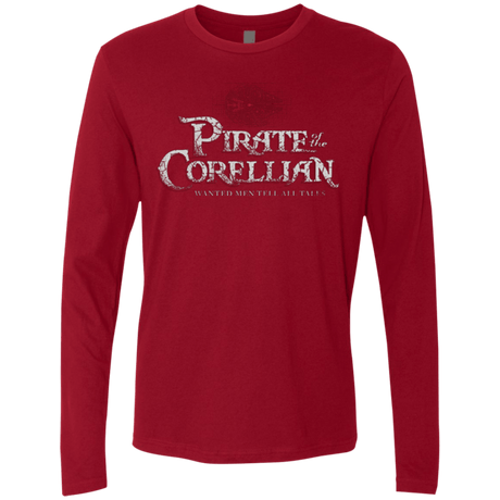 T-Shirts Cardinal / Small Pirate of the Corellian Men's Premium Long Sleeve