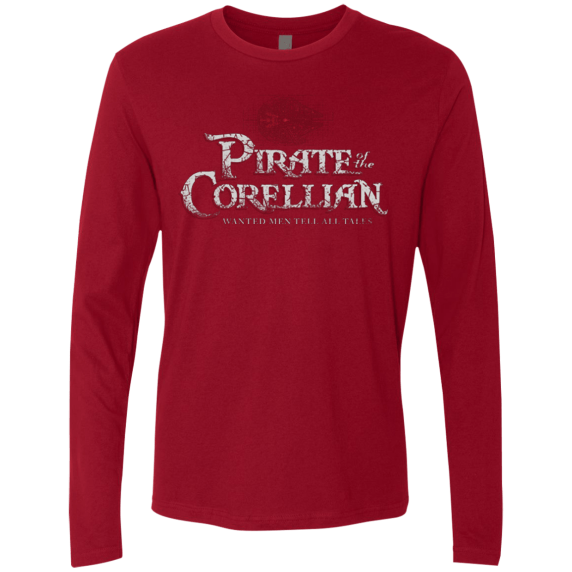 T-Shirts Cardinal / Small Pirate of the Corellian Men's Premium Long Sleeve