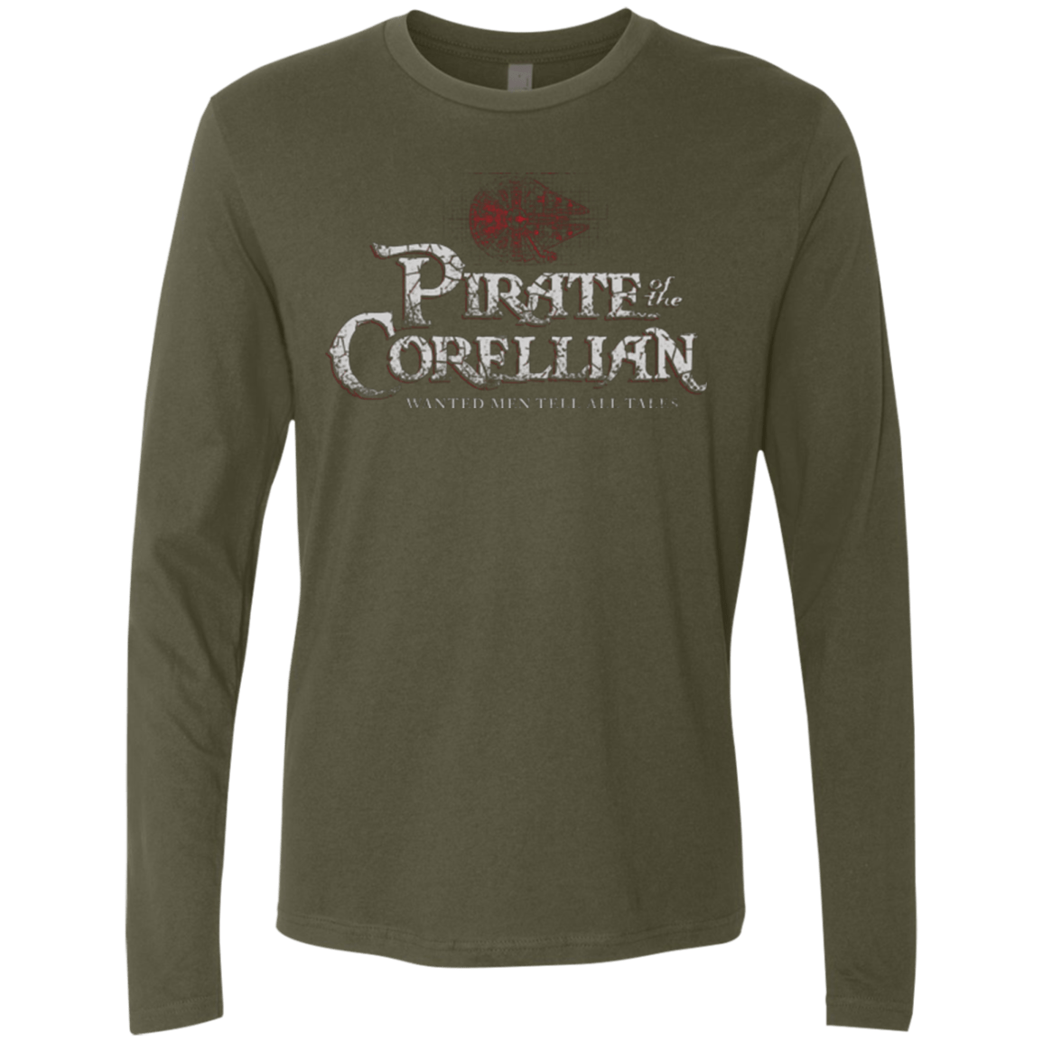 T-Shirts Military Green / Small Pirate of the Corellian Men's Premium Long Sleeve