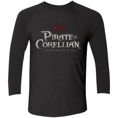 T-Shirts Vintage Black/Vintage Black / X-Small Pirate of the Corellian Men's Triblend 3/4 Sleeve