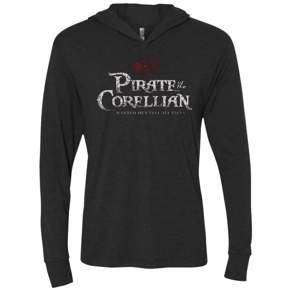 T-Shirts Vintage Black / X-Small Pirate of the Corellian Triblend Long Sleeve Hoodie Tee