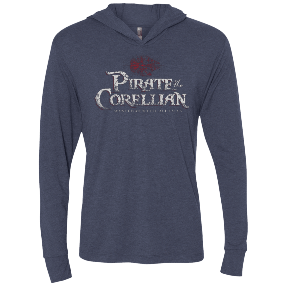 T-Shirts Vintage Navy / X-Small Pirate of the Corellian Triblend Long Sleeve Hoodie Tee