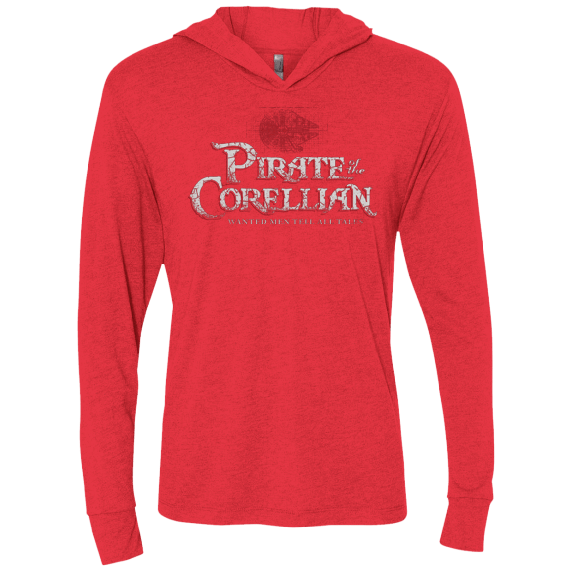 T-Shirts Vintage Red / X-Small Pirate of the Corellian Triblend Long Sleeve Hoodie Tee