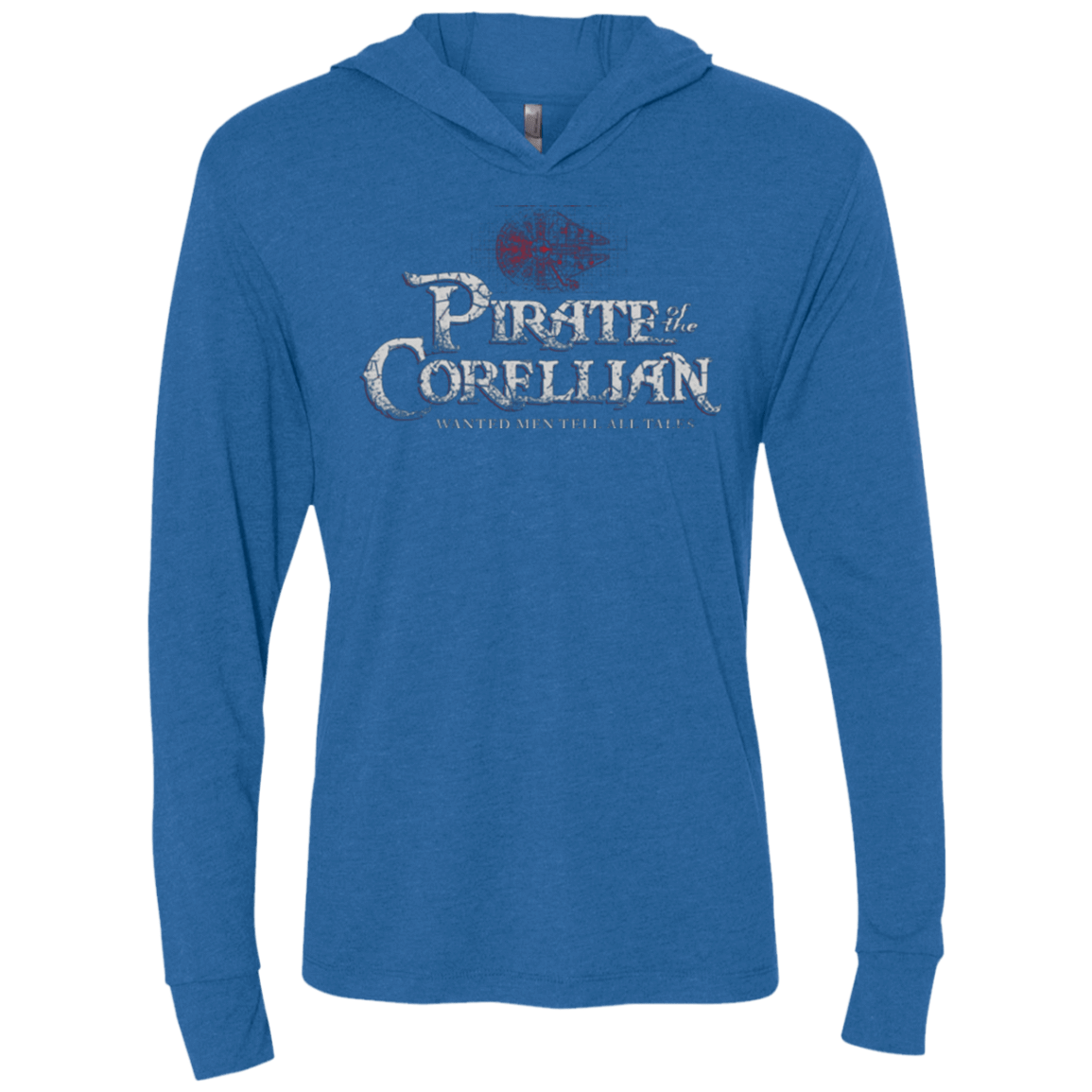 T-Shirts Vintage Royal / X-Small Pirate of the Corellian Triblend Long Sleeve Hoodie Tee