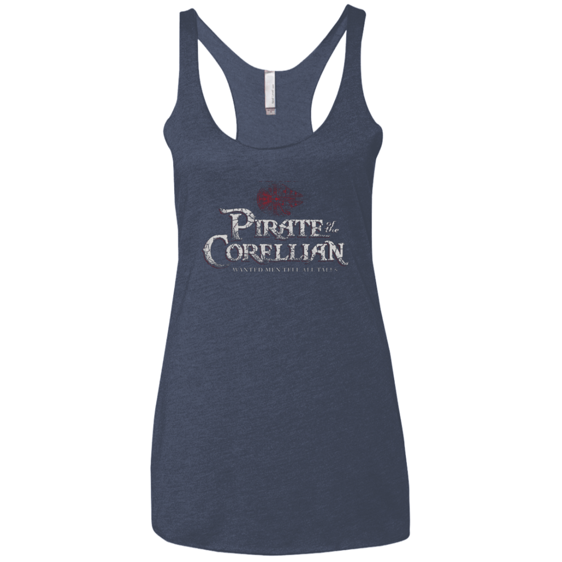 T-Shirts Vintage Navy / X-Small Pirate of the Corellian Women's Triblend Racerback Tank