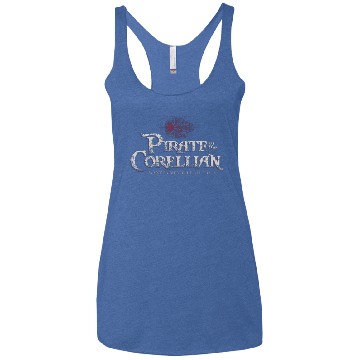 T-Shirts Vintage Royal / X-Small Pirate of the Corellian Women's Triblend Racerback Tank