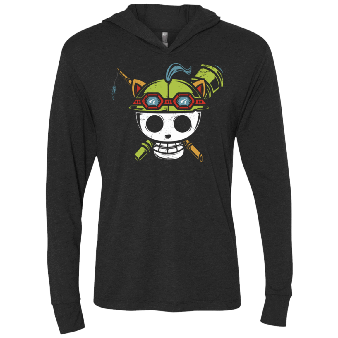 T-Shirts Vintage Black / X-Small Pirate Scout Triblend Long Sleeve Hoodie Tee