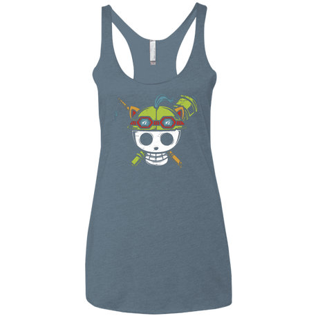 T-Shirts Indigo / X-Small Pirate Scout Women's Triblend Racerback Tank