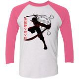 T-Shirts Heather White/Vintage Pink / X-Small Pirate Slayer Men's Triblend 3/4 Sleeve