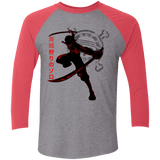 T-Shirts Premium Heather/ Vintage Red / X-Small Pirate Slayer Men's Triblend 3/4 Sleeve