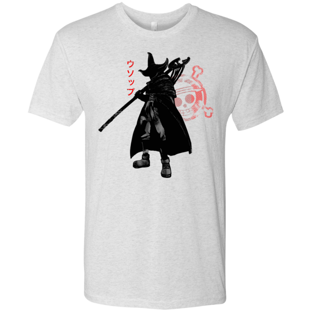 T-Shirts Heather White / Small Pirate sniper Men's Triblend T-Shirt