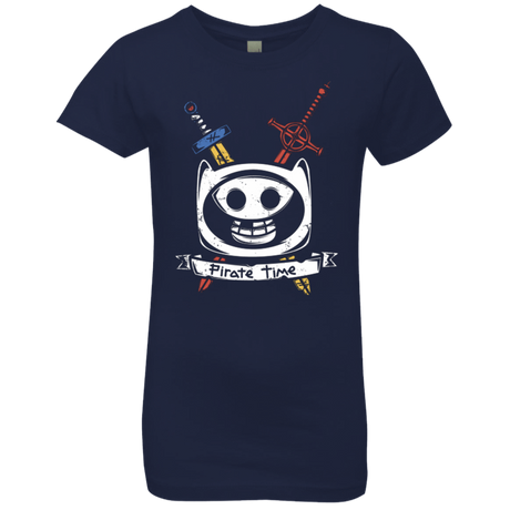 T-Shirts Midnight Navy / YXS Pirate Time Girls Premium T-Shirt