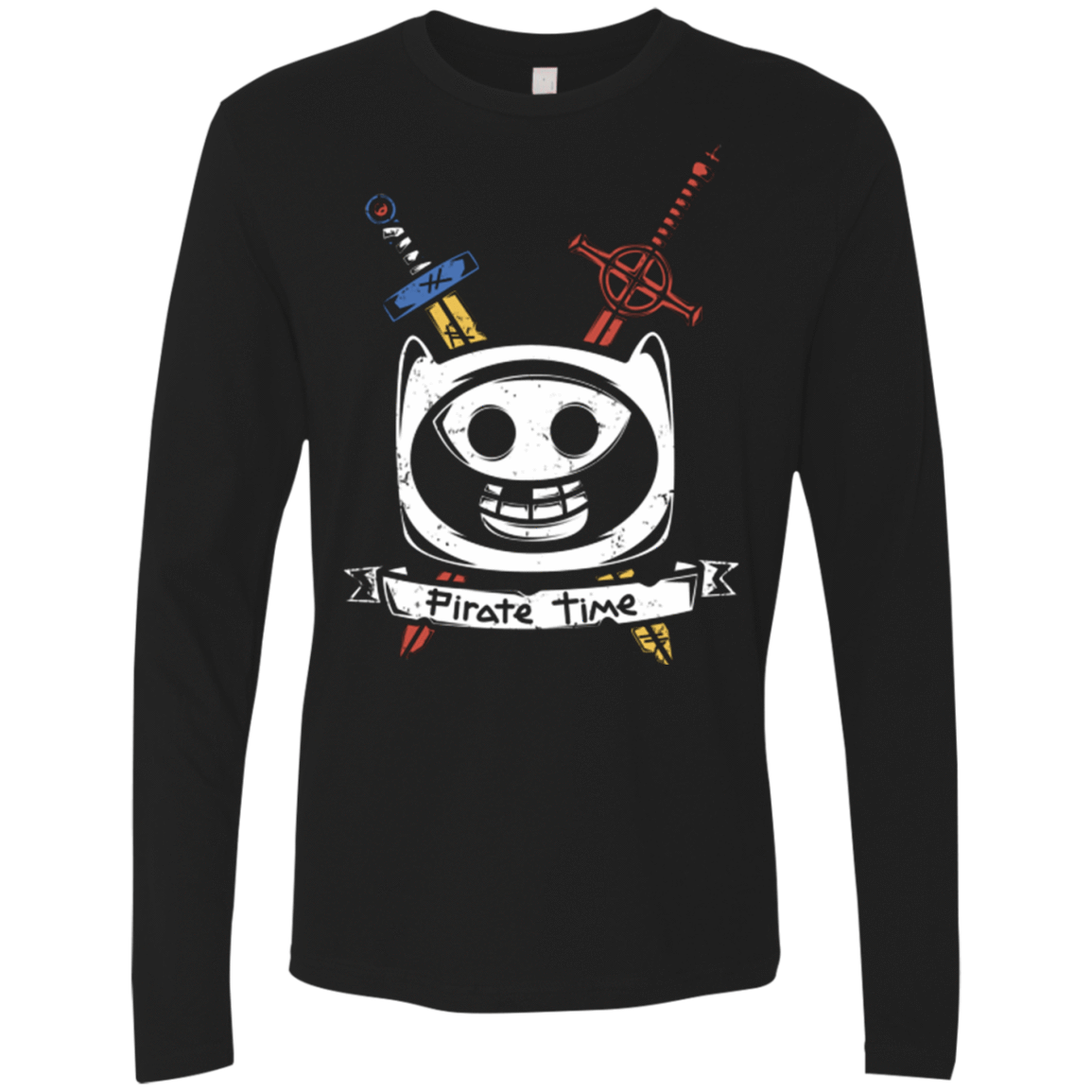 T-Shirts Black / Small Pirate Time Men's Premium Long Sleeve