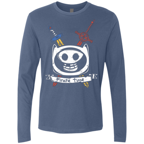 T-Shirts Indigo / Small Pirate Time Men's Premium Long Sleeve