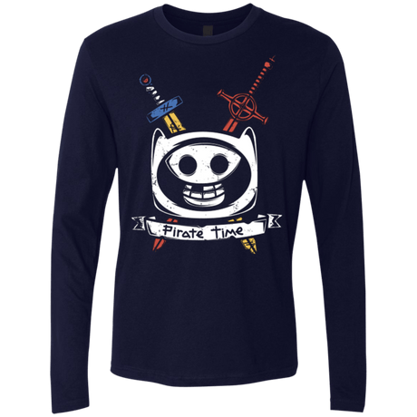 T-Shirts Midnight Navy / Small Pirate Time Men's Premium Long Sleeve