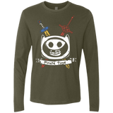 T-Shirts Military Green / Small Pirate Time Men's Premium Long Sleeve