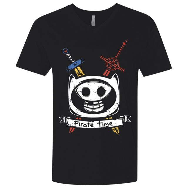 T-Shirts Black / X-Small Pirate Time Men's Premium V-Neck