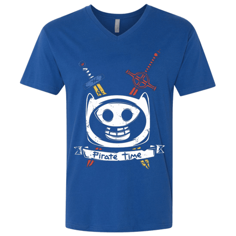 T-Shirts Royal / X-Small Pirate Time Men's Premium V-Neck