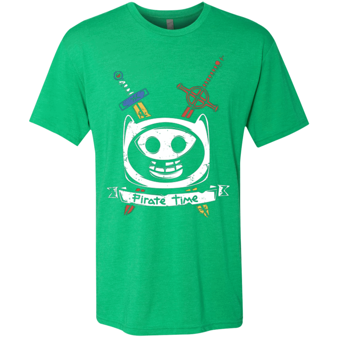 T-Shirts Envy / Small Pirate Time Men's Triblend T-Shirt
